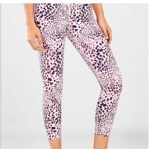 Fabletics Olesia Pink Cheetah Print Leggings